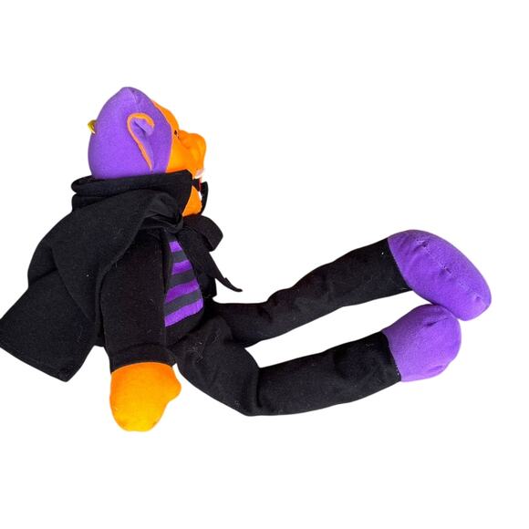 Vintage Dracula Plush Vampire Doll Halloween 22" Stuffed Toy Soft Eyes READ - Picture 4 of 16